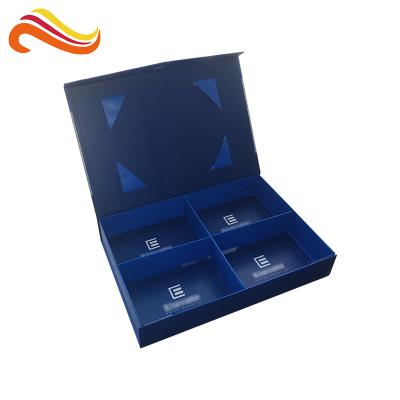 China Customized folded Cardboard gift packagin  Boxes  With Hot Stamping Pattern for sale