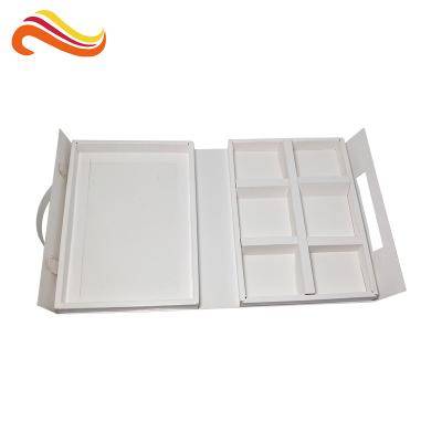 China White Color Folded Leaflet Printing Cardboard Box Paper Material Elegant Design for sale