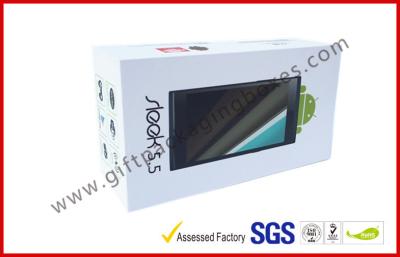 China White Cardboard Gift Boxes / Phone Case Box With C1S Paper Materials , Glossy Lamination for sale