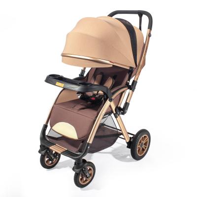 China Oxford Baby Stroller High View Baby Carrier Luxury Pram Supplier Chinese Leather Frame Custom Logo Sell OEM Customized Directly for sale