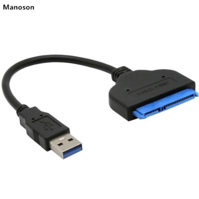 China Wholesale 20cm High Speed ​​USB 3.0 to SATA 22 Pin External Converter Cable for 2.5