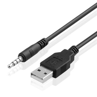 China Male Audio Jack To USB 2.0 Charging Cable Adapter Cord Car iPod MP3 AUX. 3.5mm car plug for sale