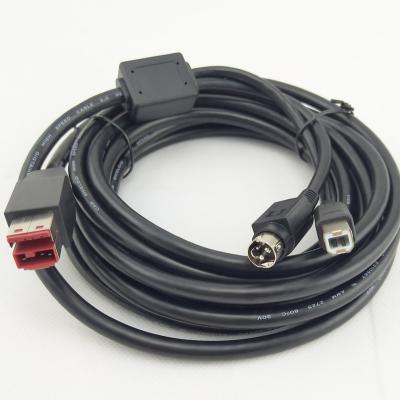 China Printer Cable Y Type Powered Hosiden 24V USB Printer for sale