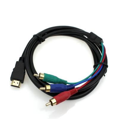 China COMPUTER 1.5m H DMI Male To 3 RCA AV Video To Audio Converter Adapter Component H DTV Cable for sale