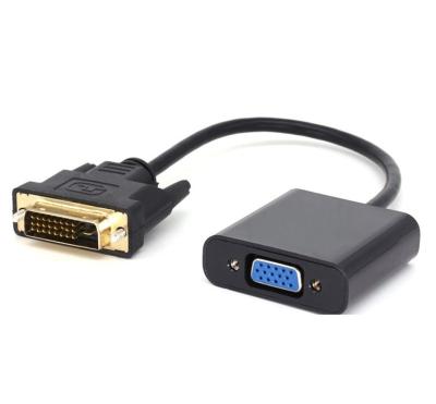 China Hot Full HD COMPUTER 1080P DVI to VGA Adapter DVI-D 24+1 25 Pin Male to 15 Pin Female Cable Converter for Computer Monitor Display HDTV for sale