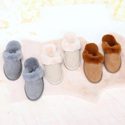 China CUSHIONING new furry autumn and winter furry ladies non-slip home slippers warm slippers for sale