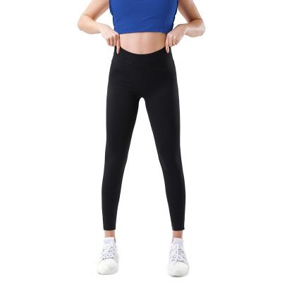 China Autumn New Yoga Pants Women's Nine Point Pants High Waist Breathable Stretch Exercise Fitness Pants for sale