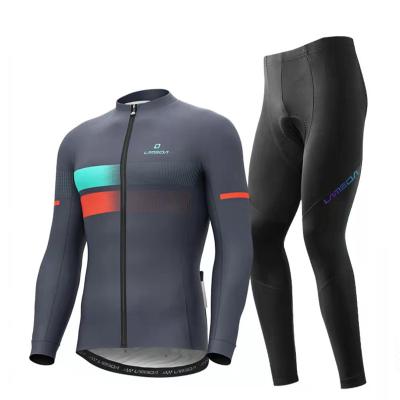 China Transnational mountain bike cycling suit breathable outdoor triathlon spring and autumn long-sleeved suit quick-drying sportswear suit for sale