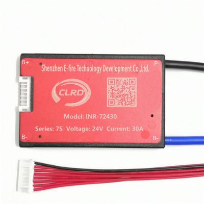 China Li-ion ready to board 7S 24V 30A lithium ion lipo bms waterproof with short curcuit protection for sale