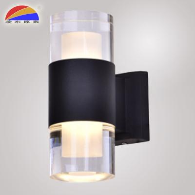 China Outdoor Aluminum Alloy Acrylic Through Wall Light Led Outdoor Wall Lamp Sconce Lamp Waterproof IP65 for sale