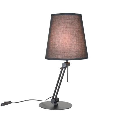 China Modern Adjustable Table Lamp Light With Fabric Shade Fit E27 Lamp For Office Home Decoration And Reading for sale