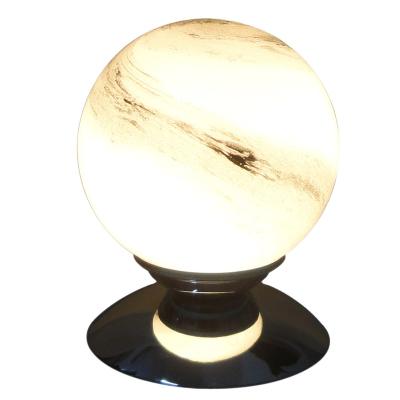 China Modern globe table lamp glass light fit E26 or E27 LED bulb for hotel office home decoration for sale