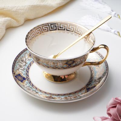 China Viable Royal Black Gold Soft Bone China Tea Cup Luxury Fine Arabic Turkish Tea Cups for sale