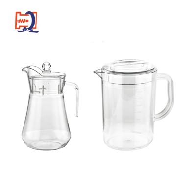 China QUEENWINS PC Viable Juice Jug Cocktail Shaker Jug Plastic Stripe Jug for sale