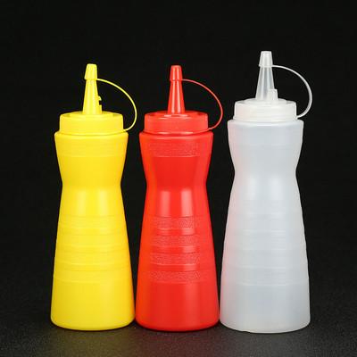 China Freshness Preservation Hot Sale Hotel Squeeze Bottle Kitchen Squeeze Reaturant Plastic Condiment Dispenser for sale