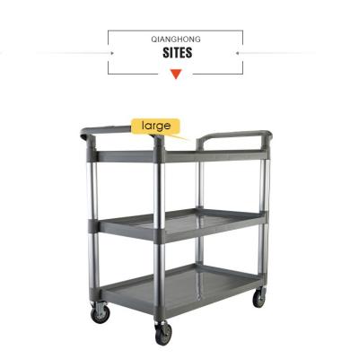 China Modern Desgin Hotel and Restaurant Service Hand Trolley Trolley for Dish Collection with 3 Tier for sale