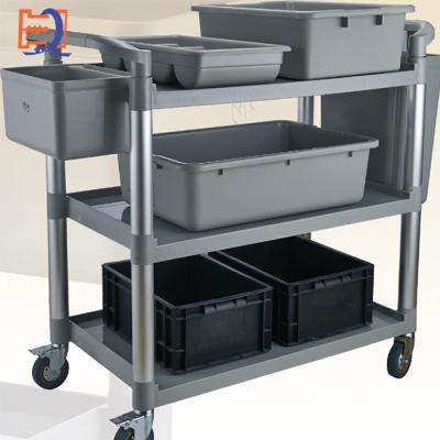 China Modern Desgin Hotel Restaurant Kitchen Cart Equipment 3-Tier Food Cart Manufacturer Price For Sale for sale