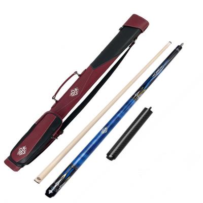 China Hot Selling Maple Wood Imported Wood Process and Inlay Precious Billiard Cue 1/2 Billiard Cues and 1 Set of Storm Snooker Club Bag Gift for sale