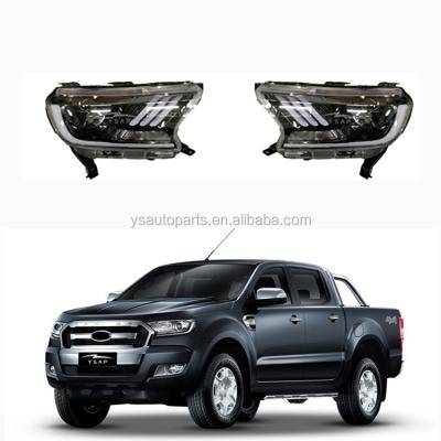 China High Quality Factory Price Mustang Style LED Headlights Front Lamp Risk-Free Driving For Ranger T7 T8 for sale