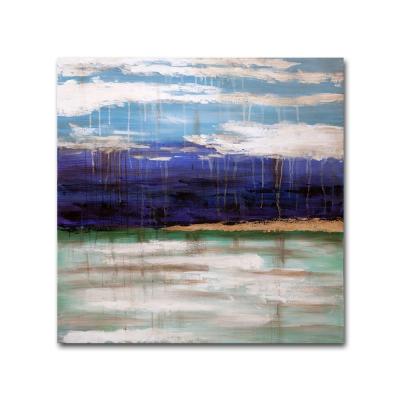 China Handmade Abstract Canvas Oil Painting Calligraphy Art For Living Room for sale