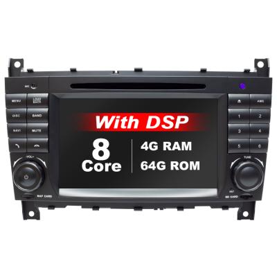 China Android 10 32/64G 2 DIN Car DVD GPS For Mercedes/Benz W203 W209 W219 W169 Stereo A160 C180 C200 C230 C240 ​​CLK200 CLK22 Autoradio for sale