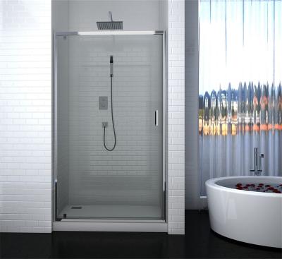 China Contemporary One Piece Glass Pivot Door Shower Enclosure for sale