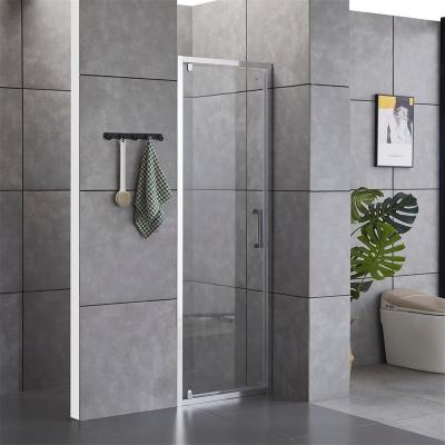 China Contemporary 6mm Tempered Glass Pivot Shower Door for sale