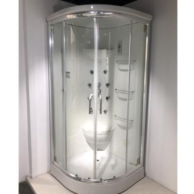 China Contemporary White Painted Frame Bathroom Steam Shower Enclosure for sale