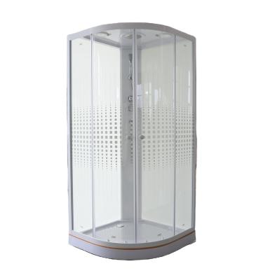 China Contemporary Design White Painted Frame Bathroom Shower Enclosure With Shower Tray for sale