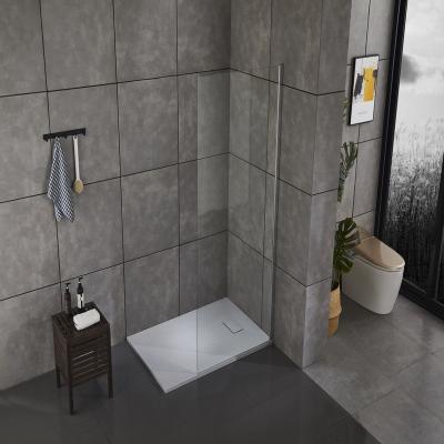 China Contemporary High Quality Resin Floor Shower Pan Bathroom Stone Shower Tray Base for sale