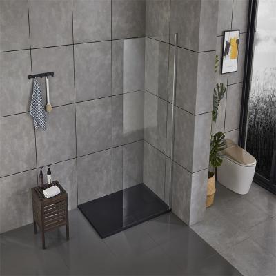 China Contemporary Modern Bathroom Base Black Pan Stone Resin Shower Tray for sale