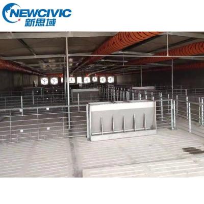 China Easy Assembled Piggery Equipment Sow Bed Sow To Fatten Stall Weaning Gestation Crate Cages With PVC Panel for sale