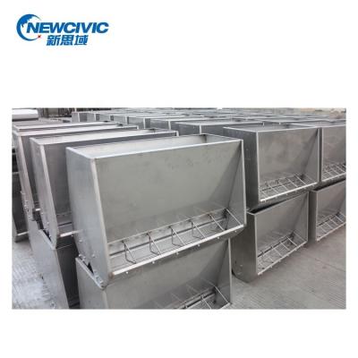 China High Quality Double Side SST 304 Easy Assembled Pig Feeder Economical For Pig for sale