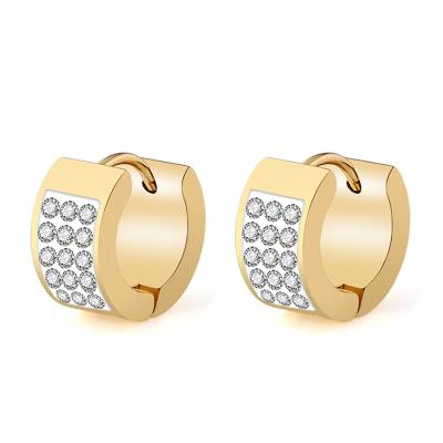 China 2020 Fashion Drop Earrings Women Earring Zircon Jewelry Gold Silver Silver Ear Piercing Jewelry 316l Stainless Steel for sale