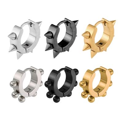 China CLASSIC Korean Hot Steel Small Ball Earring Clip Titanium Stainless Steel Style Fashion Trend Piercing Jewelry for sale