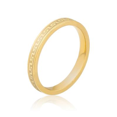 China FASHIONABLE Korean version of the new creative titanium steel thin ring stainless steel rose gold tail ring for sale