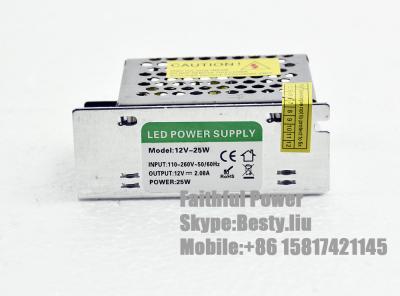 China 25 Watts 25W 2A Constant Voltage 12V LED Power Supply with CE ROHS Certificates for sale