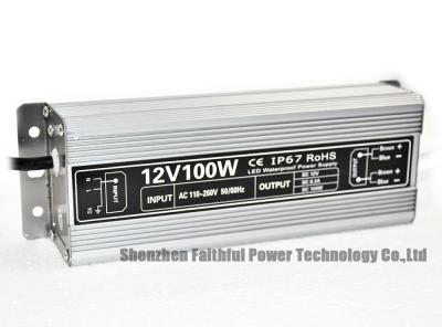 中国 LEDの防水屋外の運転者IP67 100WのストリップLED Smpsの電源DC 12V 24V 100ワット 販売のため