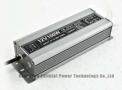 China Outdoor 100 Watt 12 Volt Waterproof LED Power Supply 12V Dc 100W IP67 SMPS with CE Rohs for sale