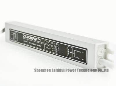 China Slim DC 12V 24V Waterproof LED Power Supply 30W IP67 for LED Strip Module for sale