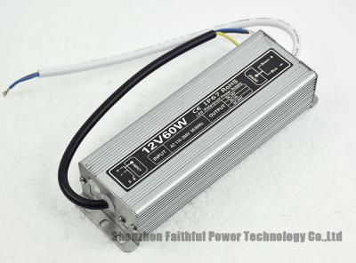 China Waterproof LED Strip Light Driver 60 W 12 Volt Waterproof LED Power Supply 60W 12V 5A for sale