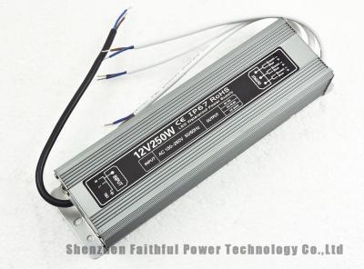 China IP67 Compatible Driver 250 W 20.8A 10.4A Waterproof LED Power Supply 250W 12V 24V for sale