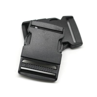 China Eco-firendly 40mm Size Colorful Black Plastic Small Quick Release Buckle Customized for sale