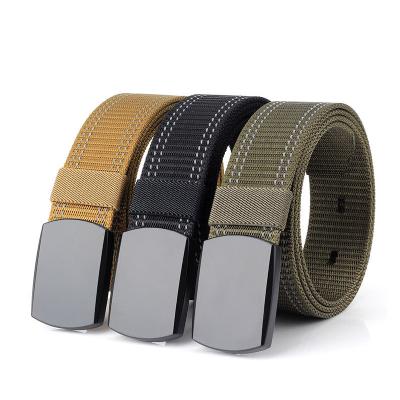 China High Quality Custom Logo Outdoor Sports Tactical Belt Men's Waistband Nylon Cloth Belts for sale