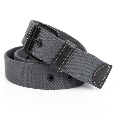 China Durable High Quality Thickened Breathable Cotton Cloth Belt Men Woman Canvas Cloth Belts Jeans Belt for sale