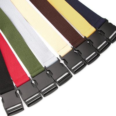 China Durable Quick Release Buckle Outdoor Sport Canvas Plastic Cloth Belt Belt Tactical Wholesale for sale