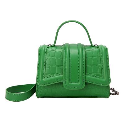 China Lady New Arrival Mini Chain Top Bag Handle Cross - Body Bag For Women Alligator PU Messenger Fashionable Design for sale