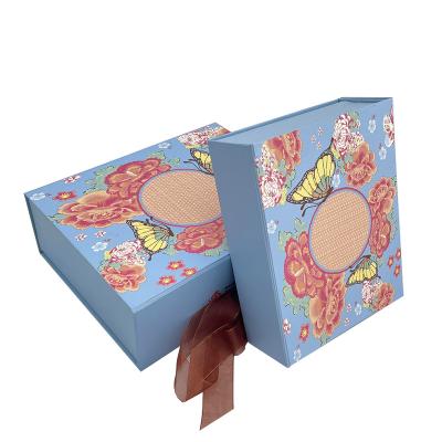 China Beautiful Recycled Folding Materials Lingerie Packaging Box Underwear Storage Box Paper Packaging For Lingerie for sale