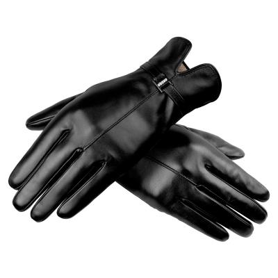 China Outdoor Winter Safety Gear PU Breathable Waterproof Thermal Touch Screen Gloves Leather Gloves for sale