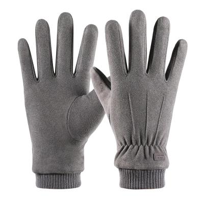 China Quality Custom Logo Size Touch Screen Fleece Touch Screen Lightweight Waterproof Winter Men Cycling Gloves for sale